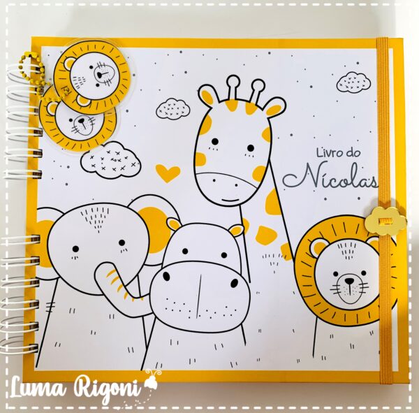 Livro do Bebê Safari Minimalista