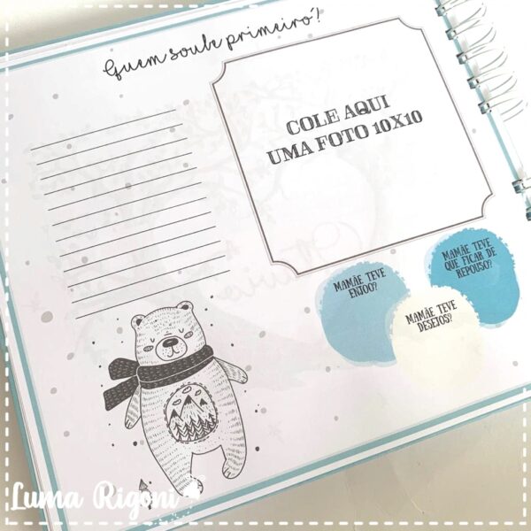 Livro do Bebê Urso Minimalista - Imagem 3