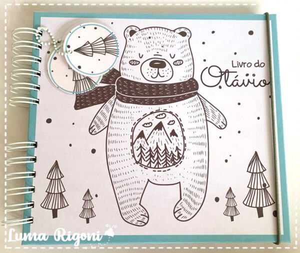 Livro do Bebê Urso Minimalista