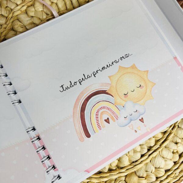 Livro do Bebê Luxo Sol com Arco Íris - Imagem 5