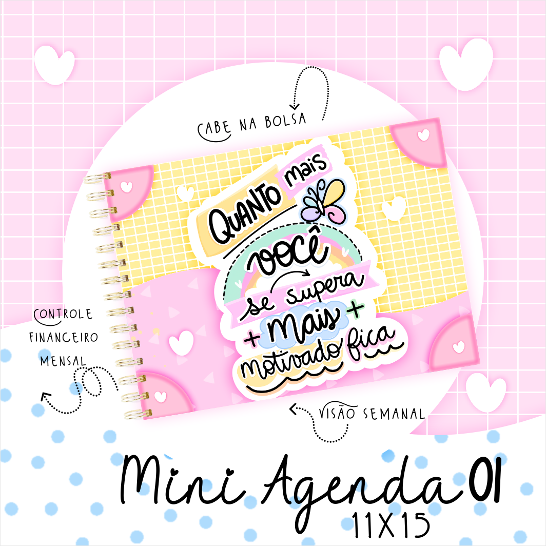 Mini Agenda 2024- Coleção Living - Pequenos Amores