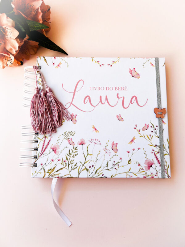Livro do Bebê Floral Laura