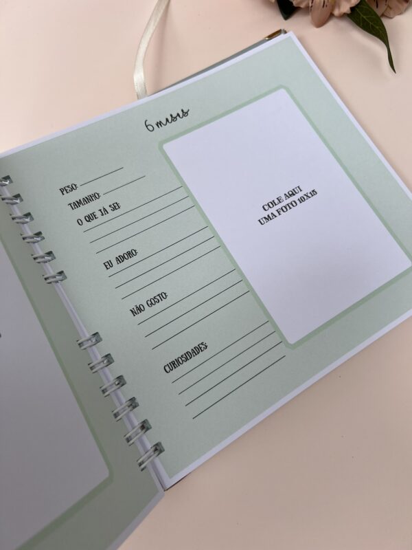 Livro do Bebê Verde Musgo Claro - Imagem 3