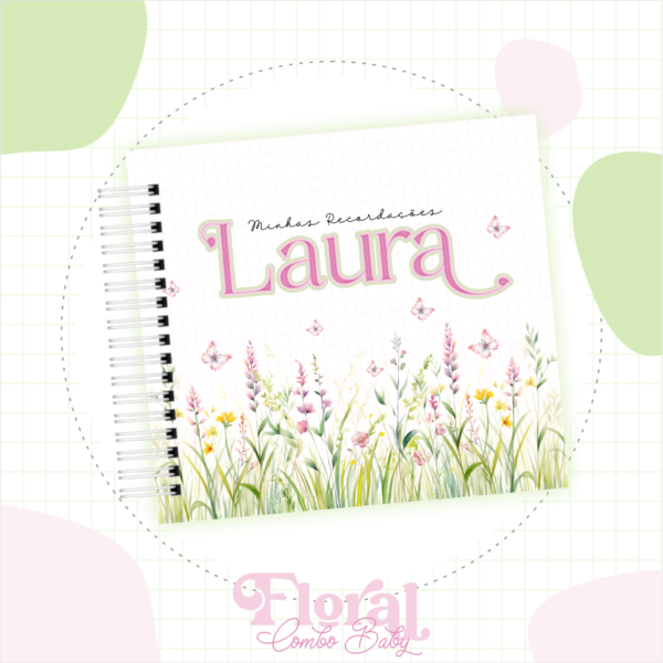 Livro do Bebê Floral