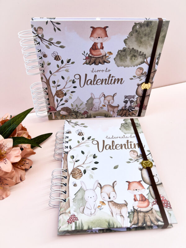 Combo Livro do Bebê + Caderneta de Vacina Bosque
