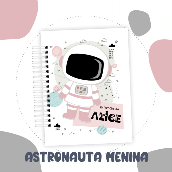 Caderneta de Vacina Astronauta Menina
