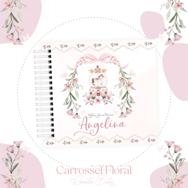 Livro do Bebê Carrossel Floral
