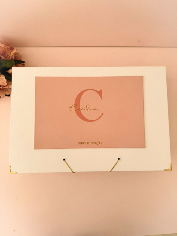 Combo Maternidade Afetiva Memórias - Rosa Chá com Dourado - Imagem 5