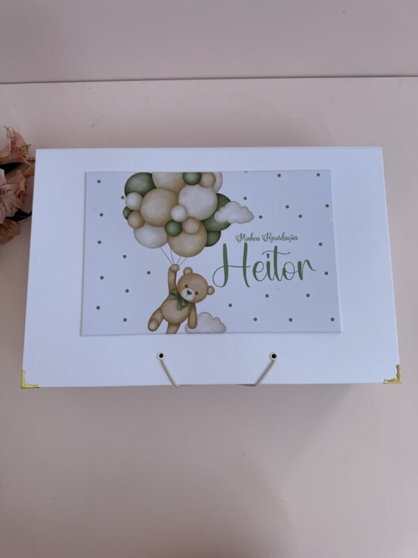 Combo Maternidade Afetiva Memórias - Urso Baloeiro Verde - Imagem 5
