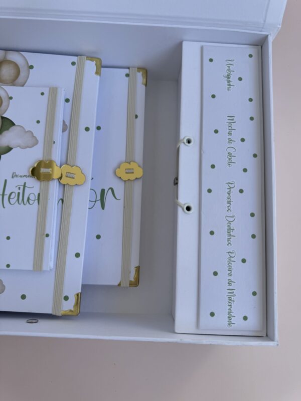 Combo Maternidade Afetiva Memórias - Urso Baloeiro Verde - Imagem 2