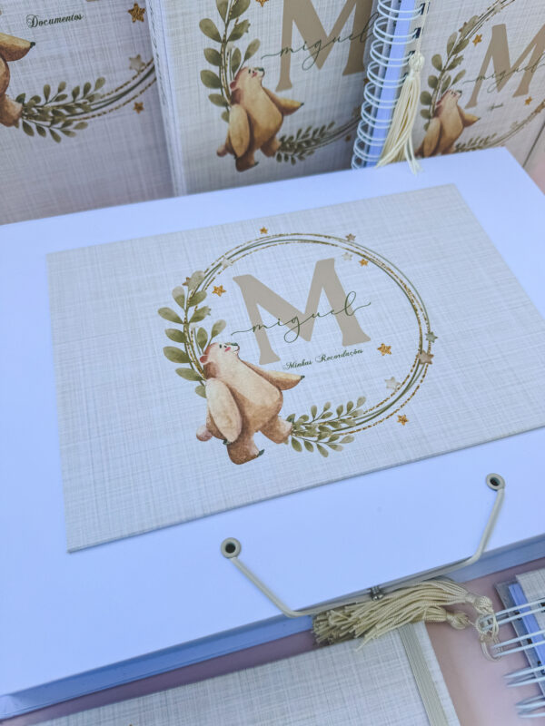 Combo Maternidade Afetiva Memórias - Monograma Ursinho - Imagem 3