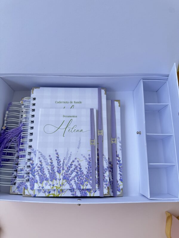 Combo Maternidade Afetiva - Lavanda Xadrez - Imagem 2