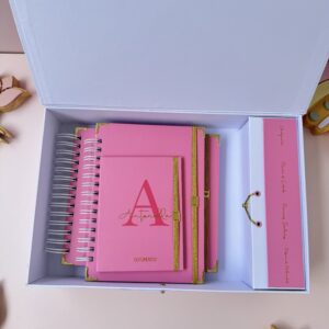 Combo Maternidade Afetiva - Rosa com Dourado Antonella