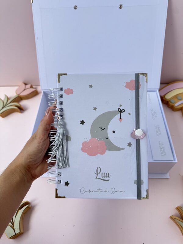Combo Maternidade Afetiva – Lua Cinza com Rosa - Imagem 5