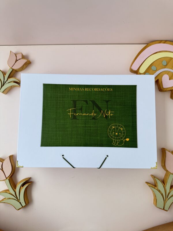 Combo Maternidade Afetiva - Linho Verde Leãozinho Luxo - Imagem 6