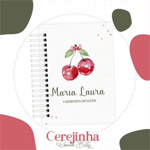 Caderneta de Vacina -  Cerejinha Delicada