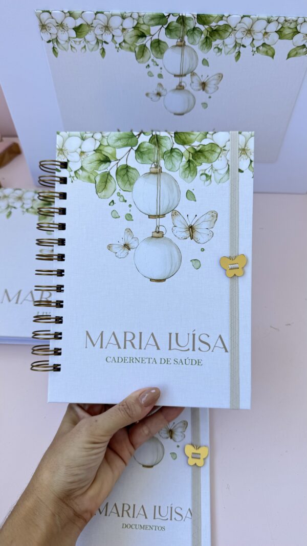 Combo Maternidade Afetiva - Luminária  Borboleta Bege - Imagem 5
