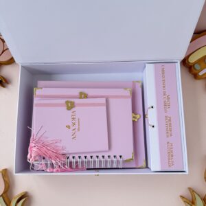 Combo dos Sonhos - Rosa com Borboleta Dourada