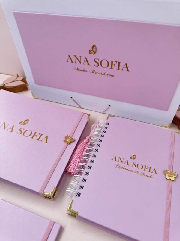 Combo dos Sonhos - Rosa com Borboleta Dourada - Imagem 4