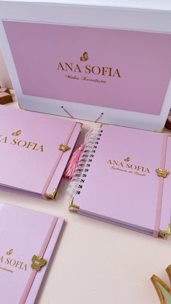 Combo dos Sonhos - Rosa com Borboleta Dourada - Imagem 5