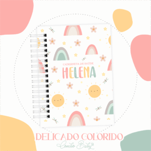 Caderneta de Vacina - Colorido Delicado