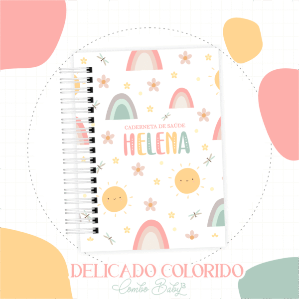 Caderneta de Vacina - Colorido Delicado