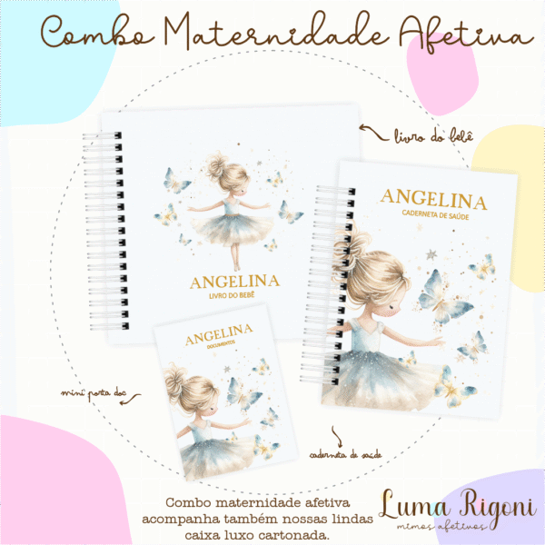 Combo Maternidade Afetiva - Bailarina Azul